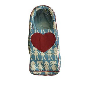 Our Generation Going My Way Doll Carrier 20" Baby Blue Red Heart Backpack toy